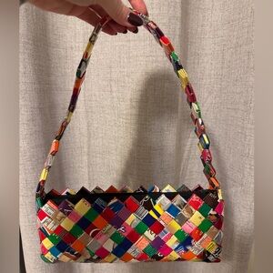 Thrifted candy wrapper purse